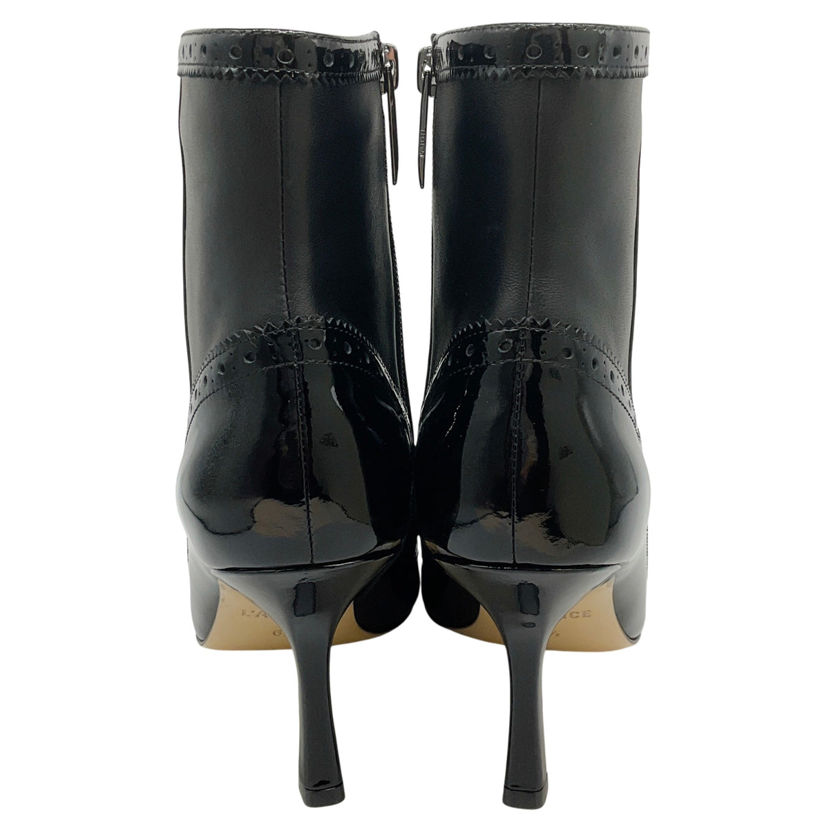 L'Agence Black Leather / Patent Leather Ember Boots