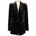 Load image into Gallery viewer, Veronica Beard Black Multi Long & Lean Floral Velvet Dickey Jacket

