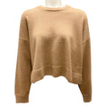 Load image into Gallery viewer, Celine Tan Cashmere Knit Crewneck Triomphe Sweater
