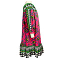 Load image into Gallery viewer, La DoubleJ Pink / Green Multi Cartwheel Fuxia Print Popeline Cotton Short Paloma Dress
