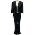 Load image into Gallery viewer, Galvan London Black Sequined Jacket and Pants Suit Set

