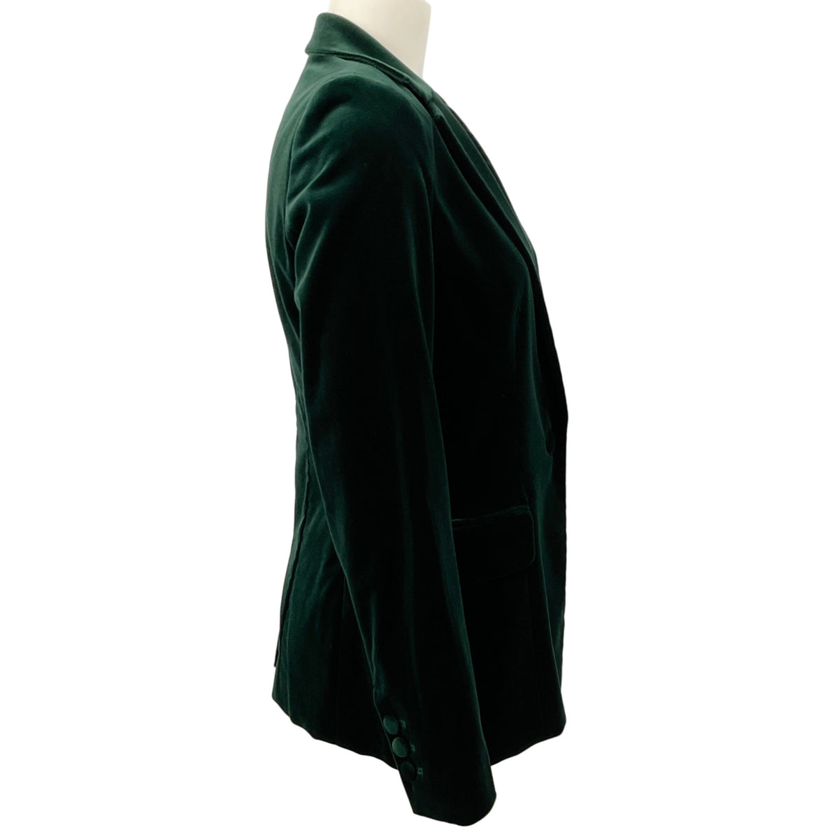 Frame Spruce Green Velvet Blazer