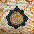 Load image into Gallery viewer, Hermes Black Multi Azulejos Print Plisse Pleated Silk Twill Scarf
