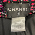 Load image into Gallery viewer, Chanel Pink / Black Multi Silk Lined Wool Tweed Coat with CC Logo Globe Buttons
