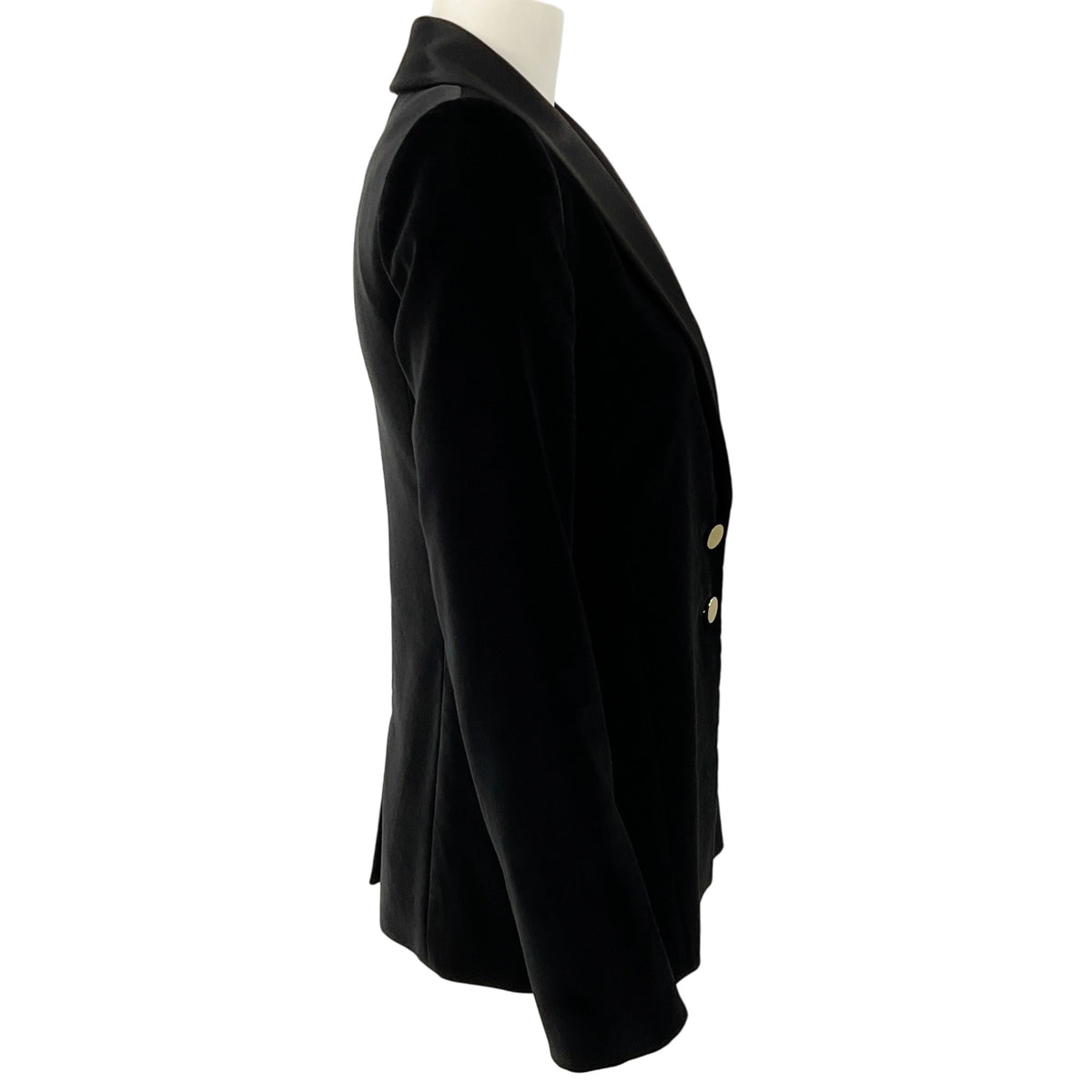 Alice + Olivia Black Velvet Tuxedo Jacket