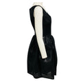 Load image into Gallery viewer, Carven Black Woven Sleeveless V-Neck Flared Cocktail Dress

