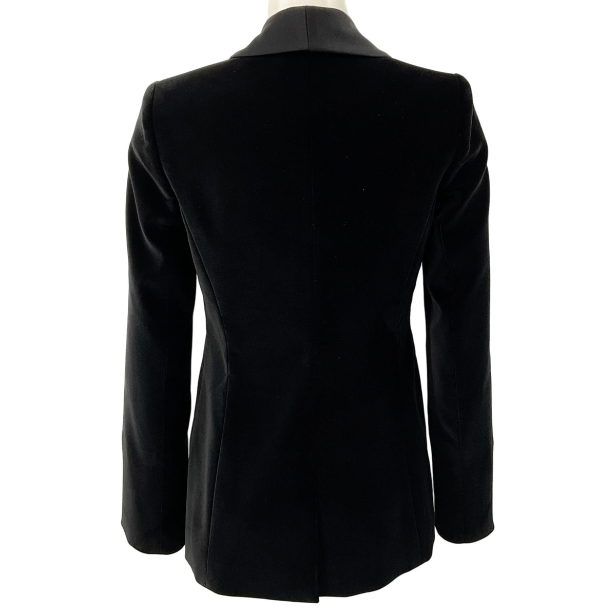 Alice + Olivia Black Velvet Tuxedo Jacket