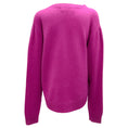 Load image into Gallery viewer, The Elder Statesman Magenta Cashmere Knit Crewneck Sweater
