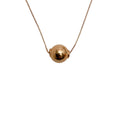 Load image into Gallery viewer, JCM 14K Gold Box Chain Necklace with Ball
