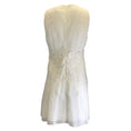 Load image into Gallery viewer, Giambattista Valli White / Black Floral Lace Applique Sleeveless Eyelet Cotton Dress
