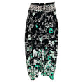 Load image into Gallery viewer, Dorothee Schumacher Black / White / Green Printed Silk Midi Skirt
