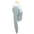 Load image into Gallery viewer, Paco Rabanne Light Blue Cable Knit Mohair Cardigan
