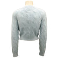 Load image into Gallery viewer, Paco Rabanne Light Blue Cable Knit Mohair Cardigan
