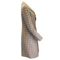 Load image into Gallery viewer, Mantu Cognac / Evergreen Chesterfield Double Breasted Houndstooth Wool Coat
