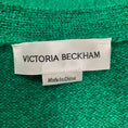 Load image into Gallery viewer, Victoria Beckham Green Cropped V-Neck Knit Cardigan
