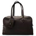 Load image into Gallery viewer, Hermes Brown 2007 Clemence Leather Victoria Handbag
