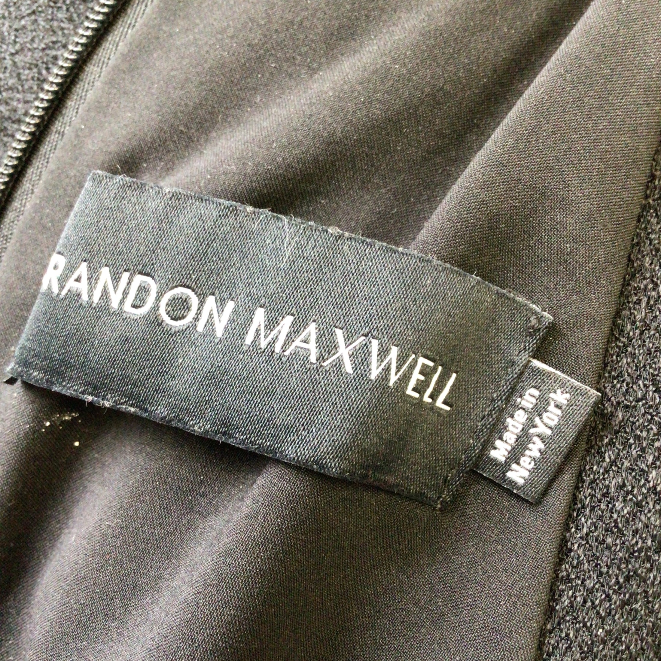 Brandon Maxwell Black Sleeveless Pleated Crepe Dress