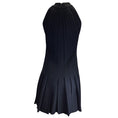 Load image into Gallery viewer, Brandon Maxwell Black Sleeveless Pleated Crepe Dress

