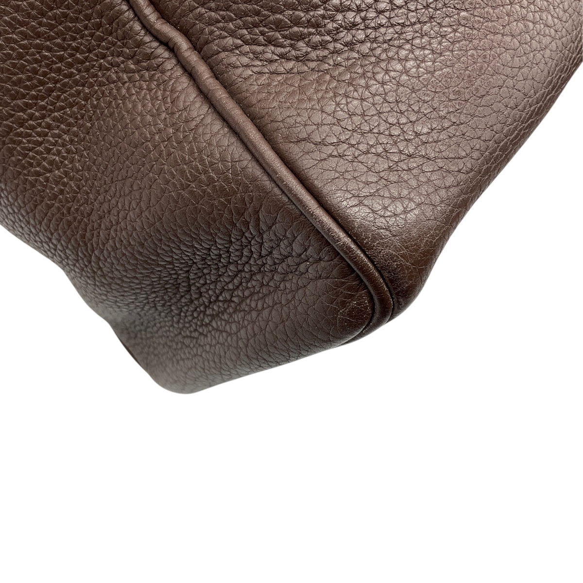 Hermes Brown 2007 Clemence Leather Victoria Handbag