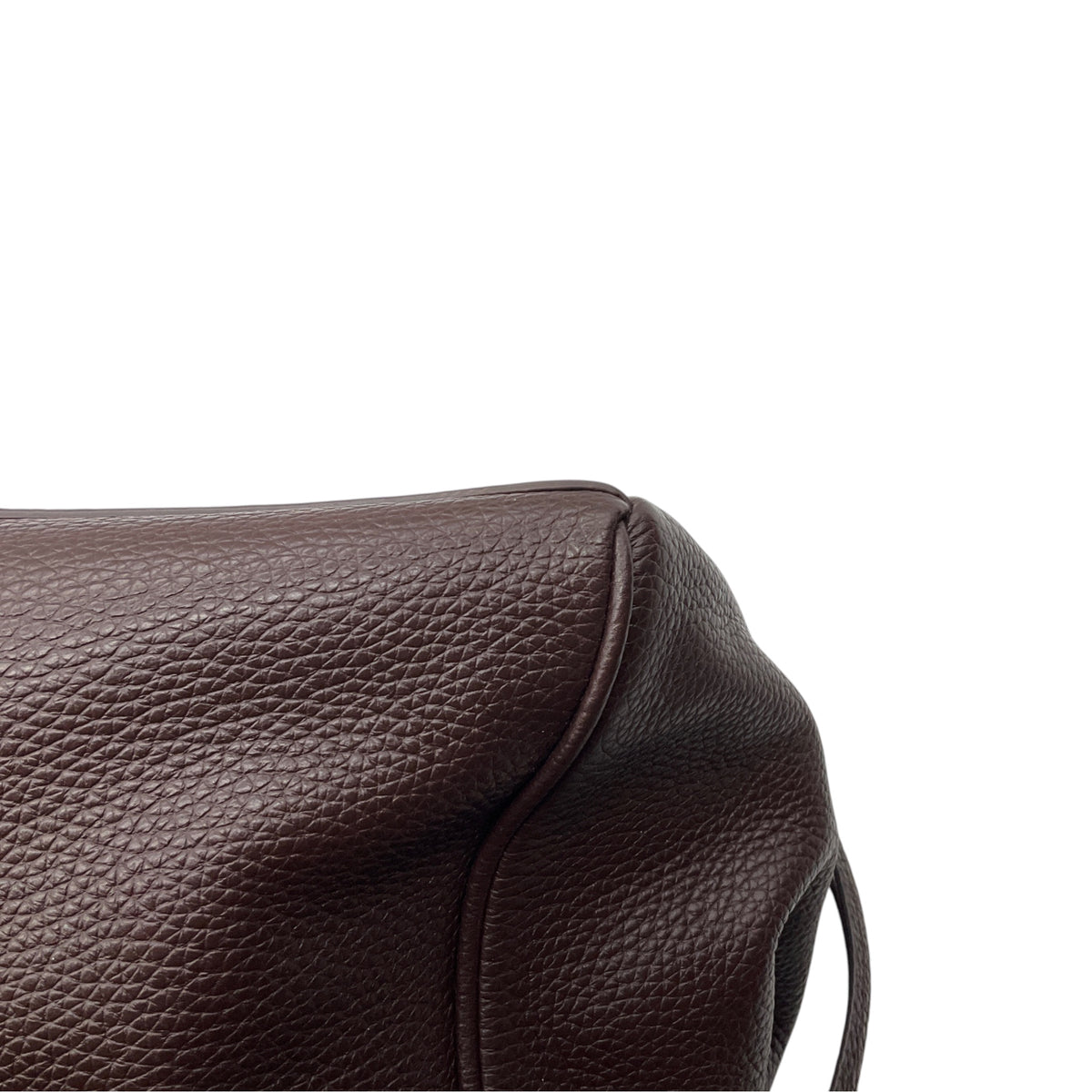 Staud Espresso Caviar Leather Maude Carryall Bag