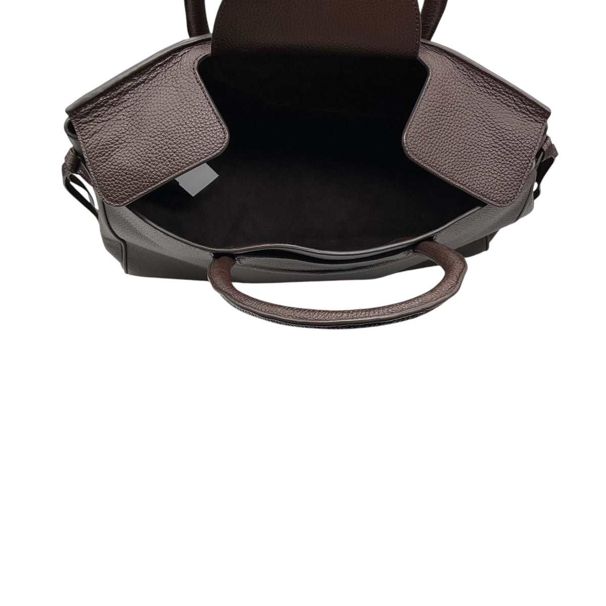 Staud Espresso Caviar Leather Maude Carryall Bag