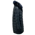 Load image into Gallery viewer, Herno Navy Blue Raccoon Fur Collar Down Puffer Coat
