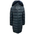 Load image into Gallery viewer, Herno Navy Blue Raccoon Fur Collar Down Puffer Coat
