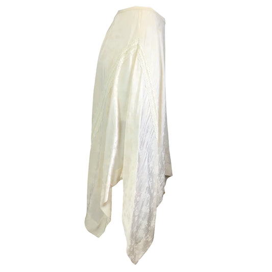 Jason Wu Ivory Lace Trimmed Jacquard Skirt