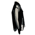 Load image into Gallery viewer, Maria Cher Black Sheer Long Sleeved Button Front Kay Shirt / Blouse
