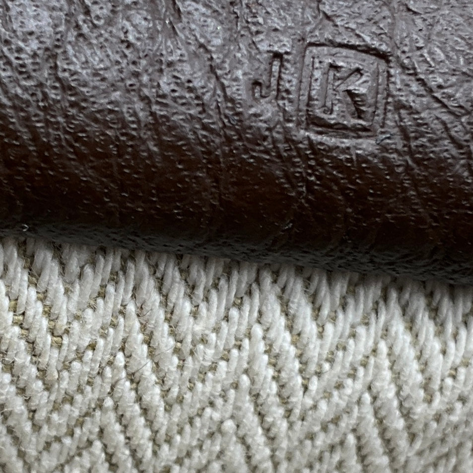 Hermes Brown 2007 Clemence Leather Victoria Handbag