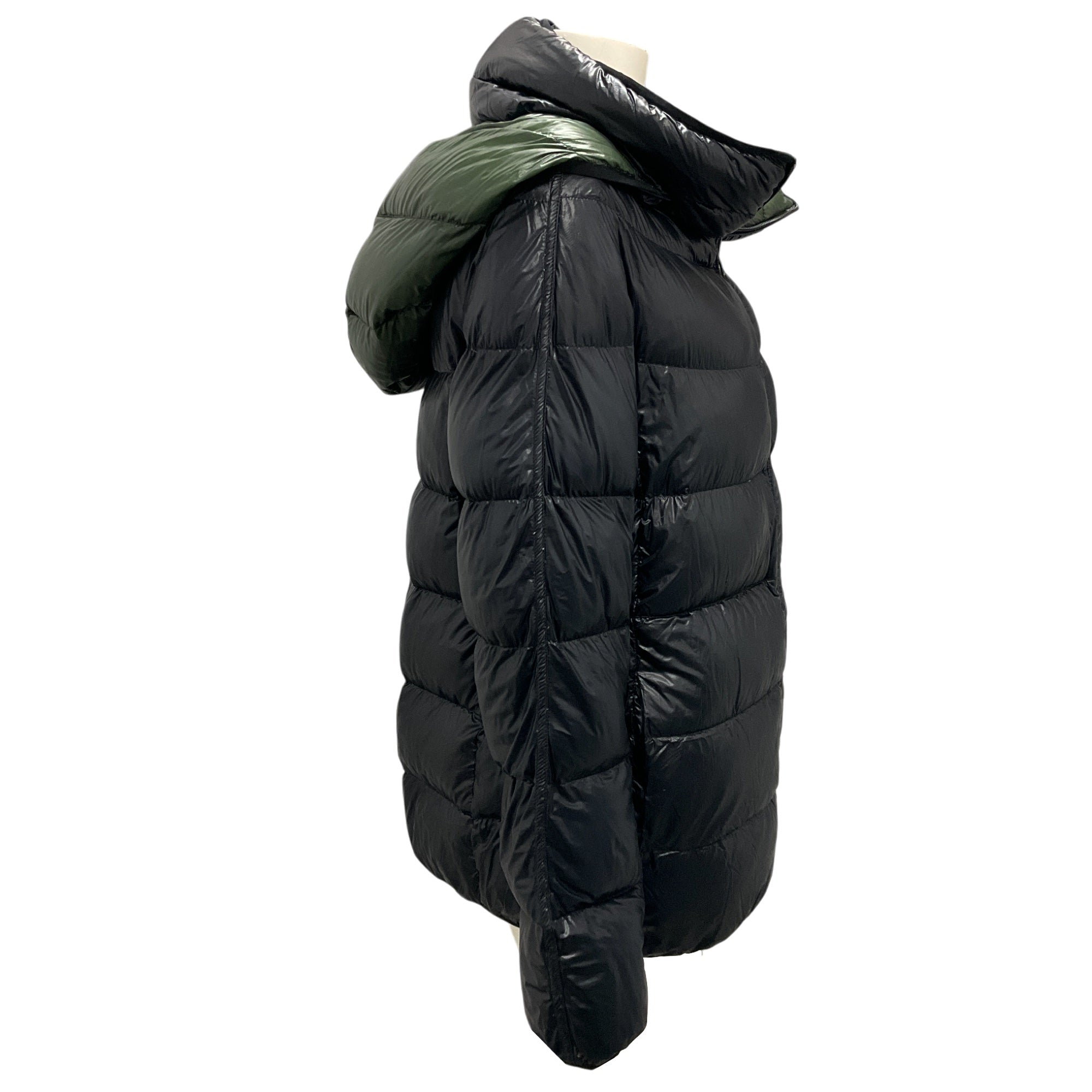 Herno Black / Green Reversible Ultralight Puffer Coat