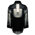 Load image into Gallery viewer, Maria Cher Black Sheer Long Sleeved Button Front Kay Shirt / Blouse
