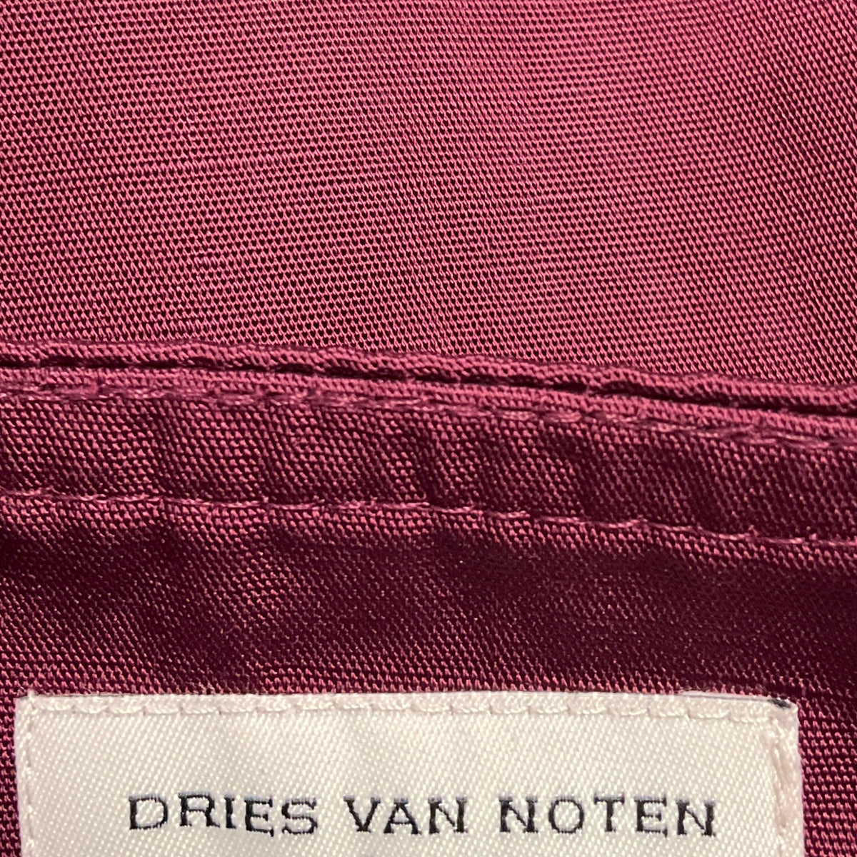 Dries Van Noten Burgundy Relaxed Fit Pants with Belt