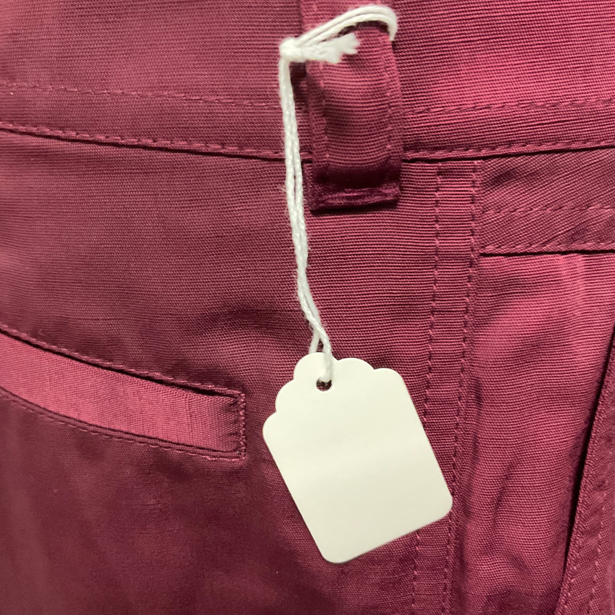 Dries Van Noten Burgundy Relaxed Fit Pants with Belt