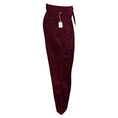 Load image into Gallery viewer, Dries Van Noten Burgundy Relaxed Fit Pants with Belt
