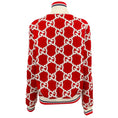 Load image into Gallery viewer, Gucci Men's Red / White Sequined Logo Varsity Jacket
