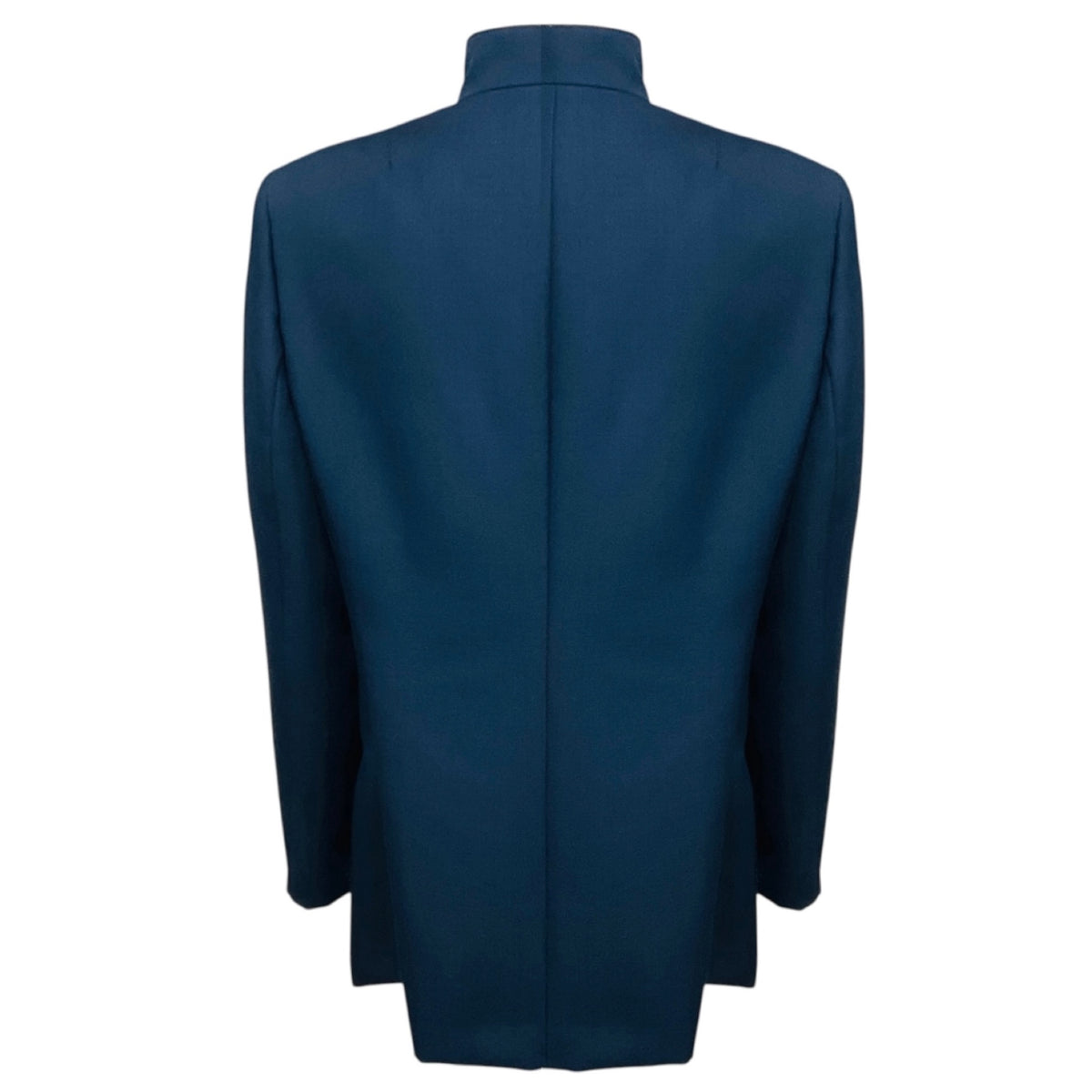 Akris Punto Navy Blue Tailored Button Front Wool Jacket