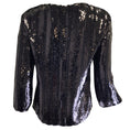Load image into Gallery viewer, Sally LaPointe Black Sequined Long Sleeved Top
