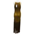 Load image into Gallery viewer, Proenza Schouler Chestnut Everly Viscose Fringe Knit Dress

