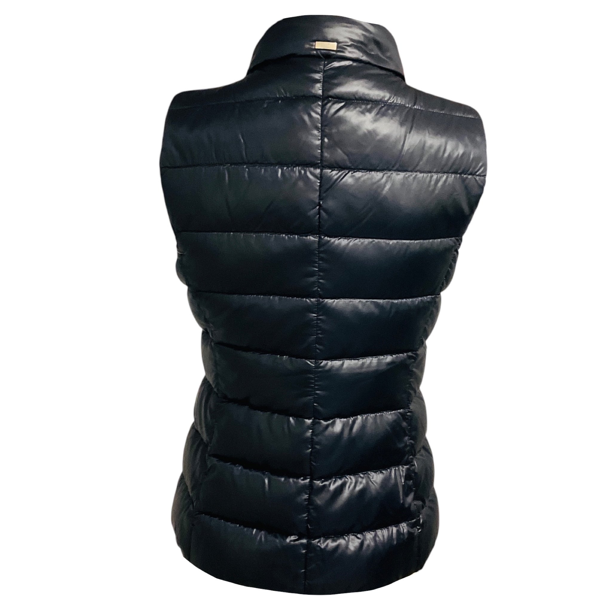 Herno Black Iconico Giulia Lightweight Quilted Down Puffer Vest