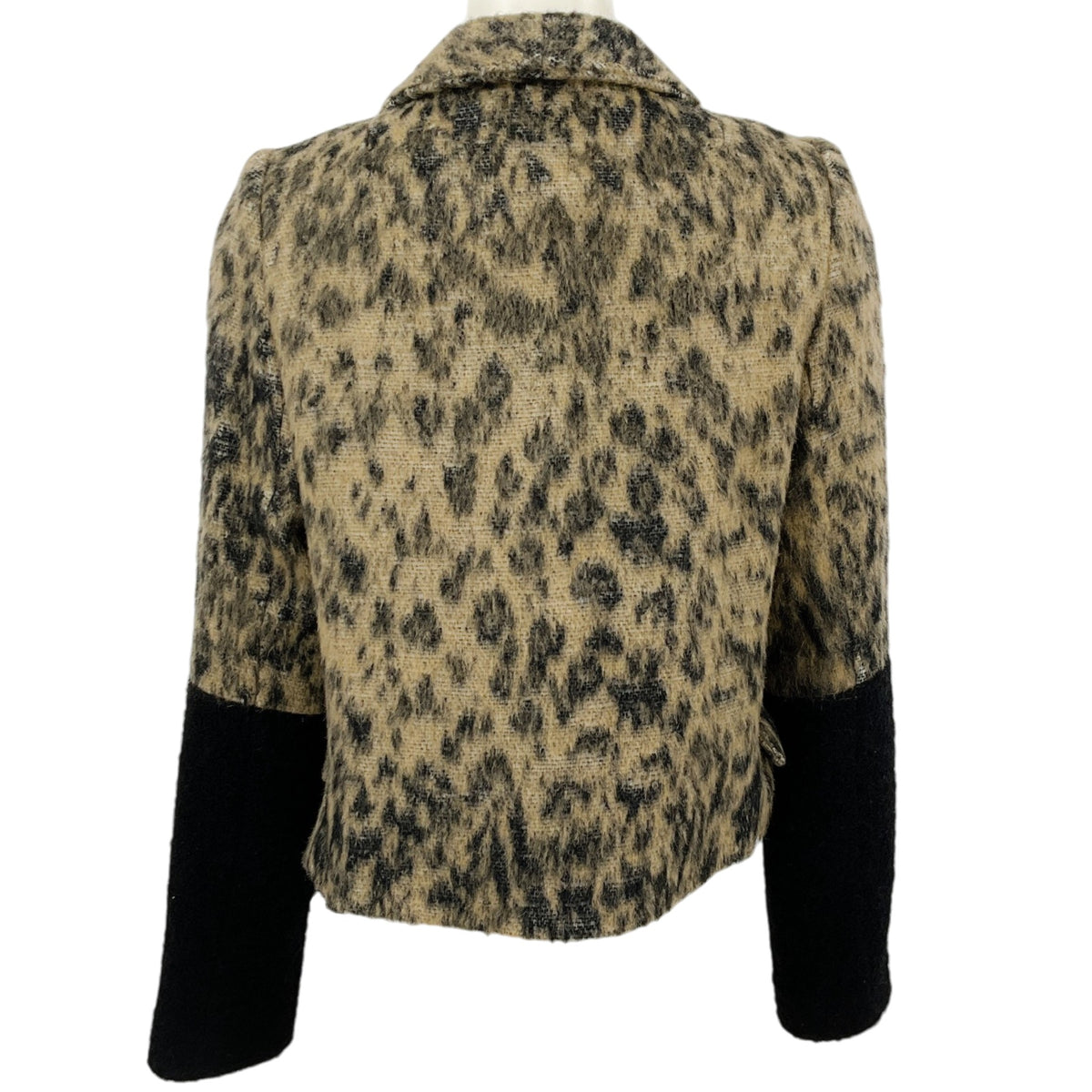 Smythe Beige Leopard Mohair Double Breasted Jacket