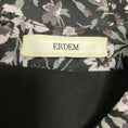 Load image into Gallery viewer, Erdem Black / Purple Floral Sleeveless Midi Dress
