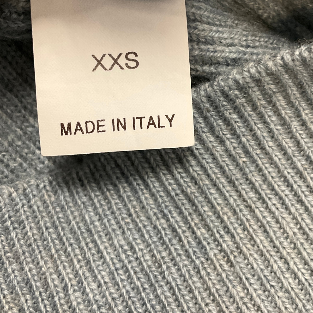 Brunello Cucinelli Light Blue Cashmere Knit Turtleneck Sweater with Monili