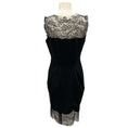 Load image into Gallery viewer, Ermanno Scervino Black Lace Trimmed Sleeveless Cashmere Knit Dress
