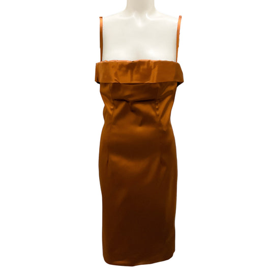 Dolce & Gabbana Copper Satin Bustier Dress