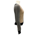 Load image into Gallery viewer, Rochas Tan / Grey / Black Wool Knit Cardigan
