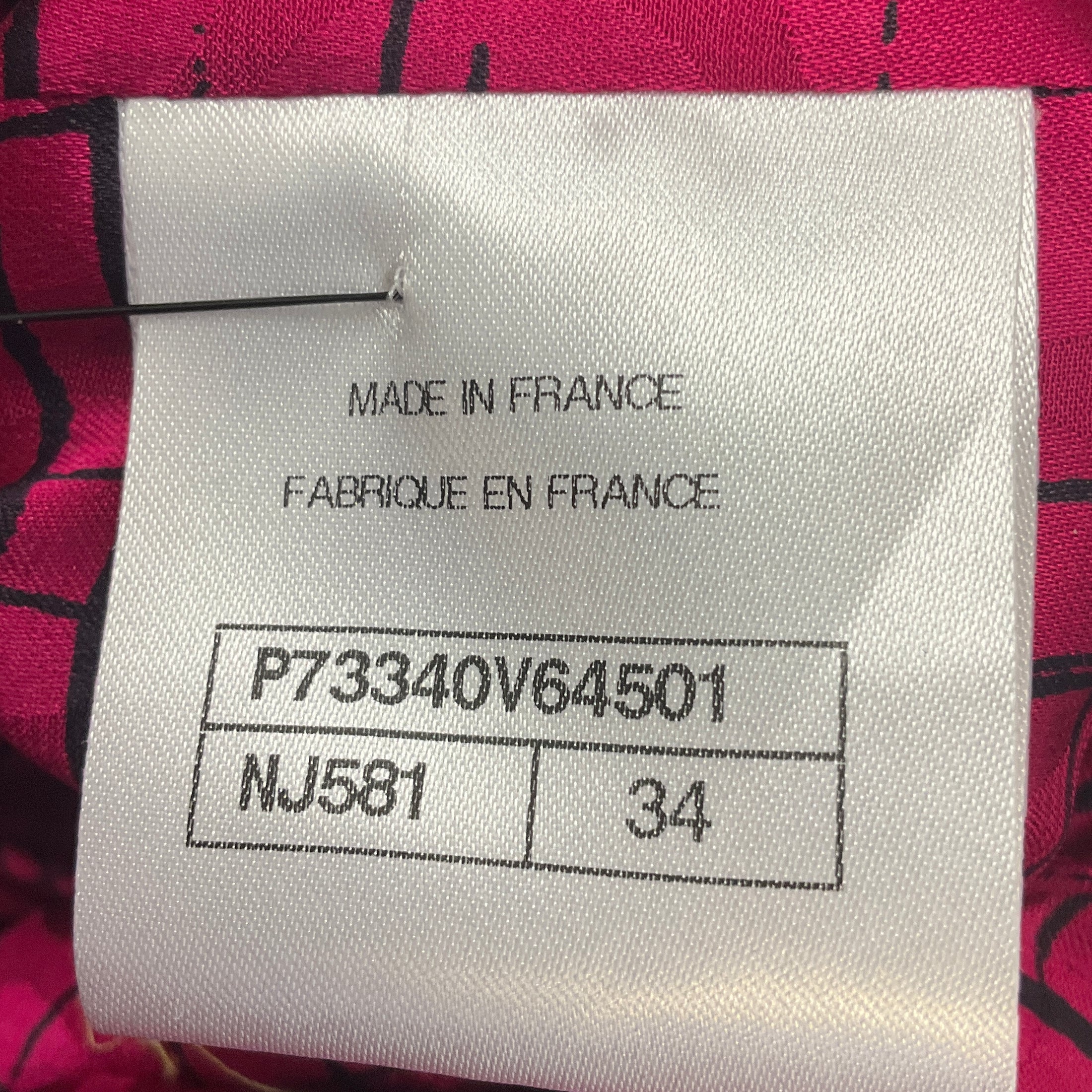 Chanel Fuchsia 2022 Chenille Corduroy Jacket