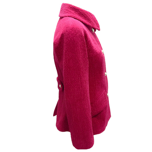 Chanel Fuchsia 2022 Chenille Corduroy Jacket