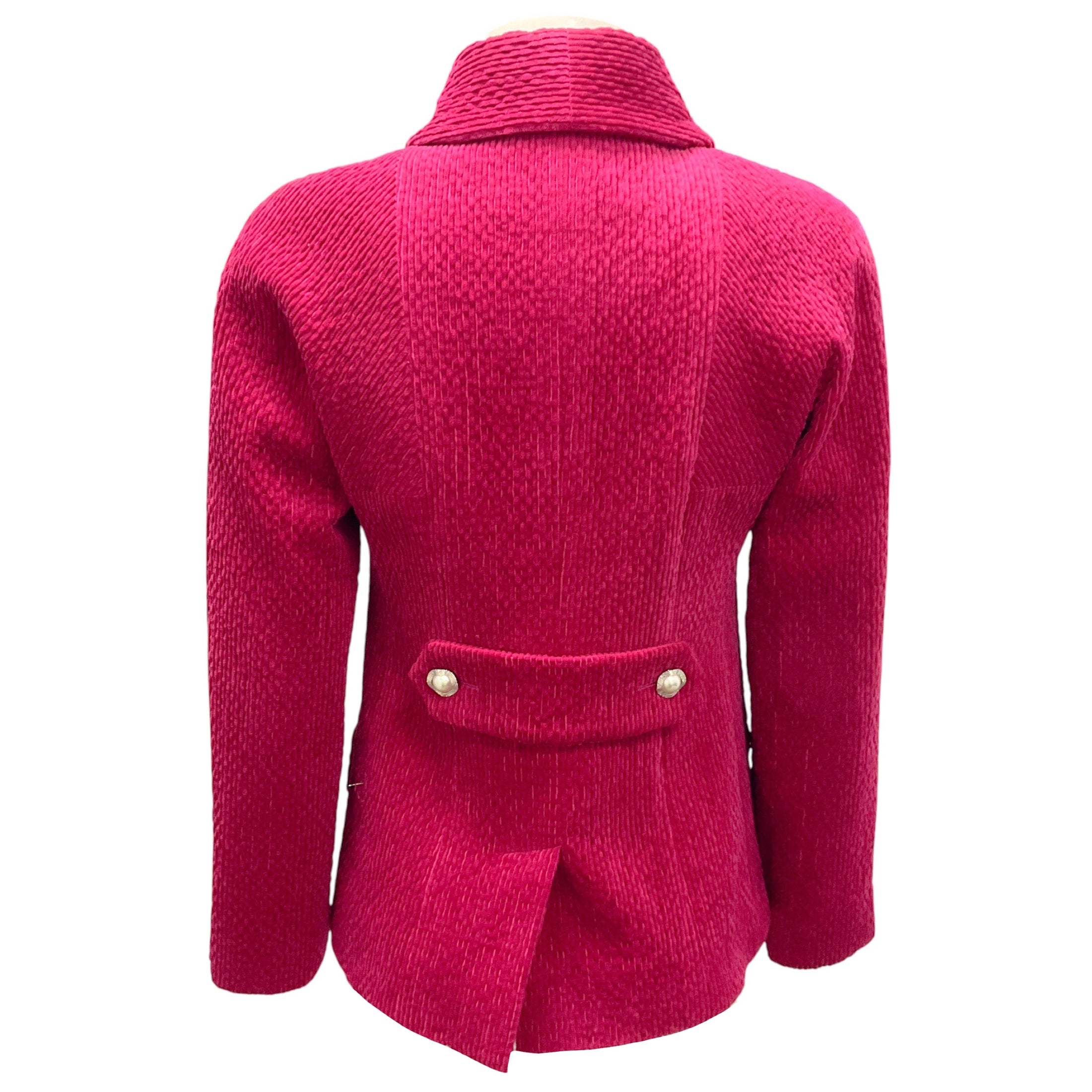 Chanel Fuchsia 2022 Chenille Corduroy Jacket