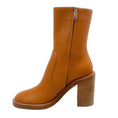 Load image into Gallery viewer, Gianvito Rossi Sienna Leather Conner Stacked Heel Booties
